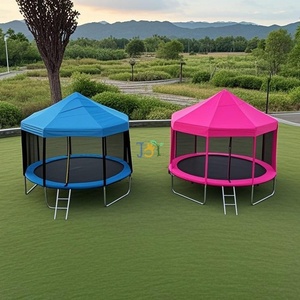 12FT 14FT Adults Outdoor Indoor Big Safety Garden Child/Kids Fitness Jumping Bungee Recreational <strong>Trampoline</strong> with <strong>Tent</strong> for Sale - Product Image 1