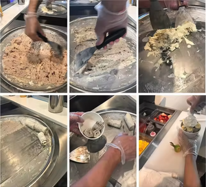 Machine à crème glacée frite et à yaourt aux fruits, professionnelle, à pot unique, à pression unique, pour coupes épaisses et coupes rondes, pour stands - Product Image 2