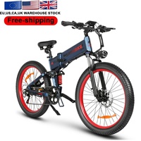 SAMEBIKE entrepôt européen électrique 26 pouces montagne Fatbike 3.0 double Suspension vélo pliant vélo électrique Ebike pour adultes