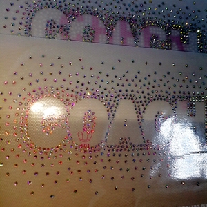 Transferts thermocollants en strass AB de la série Bling Scatter <span class=keywords><strong>Cheer</strong></span>, prêts à être pressés, pour équipes sportives, transfert de strass à chaud, à repasser - Product Image 3