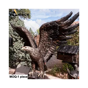 韦弗利手工铸造户外花园动物雕像高端定制设计青铜艺术鹰雕像雕塑待售