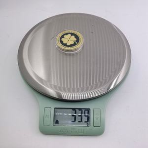 Четырехлистный клевер слон памятная счастливая монета рельефная лакированная металлическая Золотая и серебряная монеты - Product Image 5