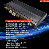 Kualitas Suara Tidak Baik, Cetak Tidak Rapi, Harga Bagus, Speaker Subwoofer Mobil, Amplifier RMS 100W 8 CH, Peak 9800W, Amplifier Mobil 6 Saluran Kelas AB
