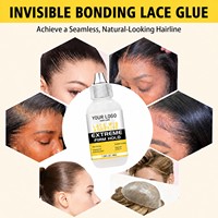 Colle pour perruques en dentelle imperméable, adhésif transparent à forte tenue pour perruques Lace Front, systèmes capillaires et toupets