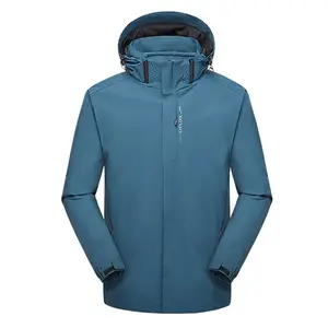 Wholesales jaqueta masculina para escalada, pesca e água, à prova de inverno, com capuz removível, jaqueta pizex