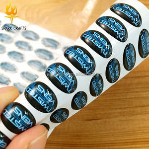 Pegatina de cúpula personalizada, logotipo de resina epoxi, pegatinas 3D, pegatina brillante de epoxi de cúpula blanda - Product Image 2