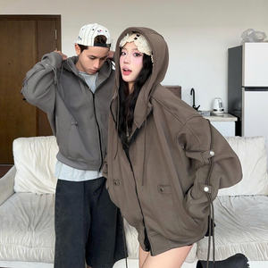 Alta calidad Nuevos accesorios de ropa superior Sudadera con capucha unisex Boxy Fit Sudadera de manga larga de algodón - Product Image 2