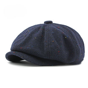 <span class=keywords><strong>Sombrero</strong></span> octogonal vintage británico para <span class=keywords><strong>hombre</strong></span>, boina informal de primavera y otoño, gorra de lana para mujer, boina de <span class=keywords><strong>vaquero</strong></span> para ambos géneros - Product Image 3