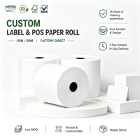 Rouleau de papier thermique haute douceur pour impression continue