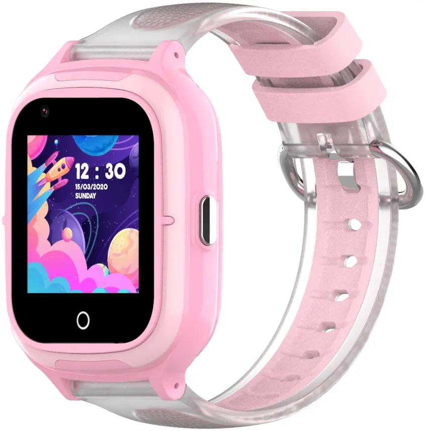 Лучшая цена KT23 Детский GPS трекер умные часы видео вызов IP67 Водонепроницаемый 1,4 дюймов экран 4G Android 8,1 умные часы с сим картой