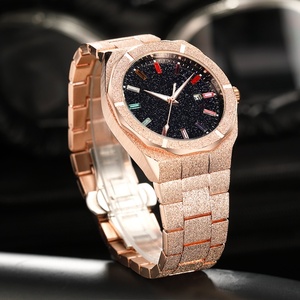 Montre pour homme en acier inoxydable doré pour homme <span class=keywords><strong>ou</strong></span> femme Ensemble de montres OEM Montre populaire - Product Image 6