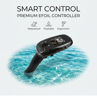 Contrôleur Efoil Ergonomique Flottant Vérifié pour Hydrofoil Électrique, Accessoire de Planche de Surf Télécommandée avec Écran LCD Numérique et Déclencheur