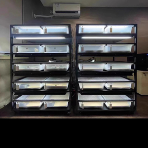 4x2x2 Stackable PVC bò sát Thùng hệ thống Rack-120 gallon hồ cạn lớn với NƠI ẨN NÁU, pad nhiệt và nhiệt - Product Image 2