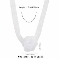 Dekorasi Rumah Pesta Gaun Pengantin 5.5CM Kain Organza Daun Mawar Bunga Sutra Tiruan Stiker Tempel untuk Jepit Rambut DIY