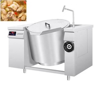 Mélangeur de cuisson titrant bouilloire fabricant de bouillie faisant la machine mijoter marmite industrielle en acier inoxydable avec agitateur