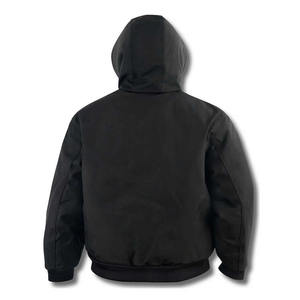 Factory Supply Men Hooded Duck Canvas Bomber Custom Winter Work <b>Jacket</b> - Product Image 4