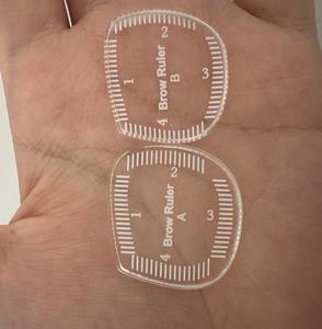 Snelle tekening PMU microblading metalen acryl wenkbrauwvormgevingsliniaal wenkbrauw-mapping liniaal - Product Image 4