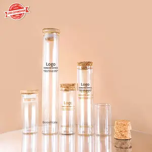 Mini viales de tubo de vidrio botella de los deseos pequeños tarros a la deriva Mini botella de almacenamiento con corcho para decoración de manualidades