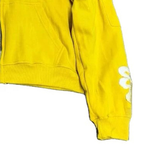 2025 nuevo diseño personalizado Sudadera con capucha desgastada de gran tamaño para hombres sudadera de lana con cremallera 3D y patrón de impresión sólida para invierno - Product Image 3