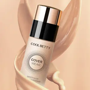 Lowest Prices waterproof and matte Liquid Cream Foundation luxury makeup Products Uses with Privet Label Printed Foundation