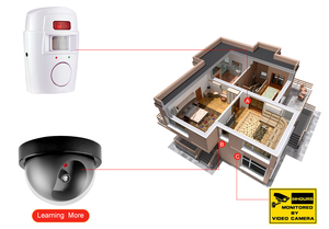110 도 광각 및 10m 동작 감지 적외선 ABS 홈 보안 도난 경보 이중 원격 제어 - Product Image 3