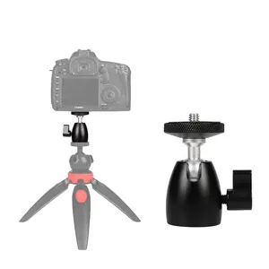 Pabrik 360 Derajat Berputar Putar Mini Tripod Bola Kepala 1/4 "Screw Thread Basis Mount untuk Kamera Dlsr Camcorder Lampu bracket