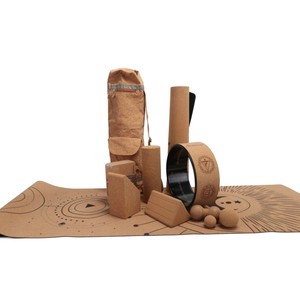 Logotipo personalizado Respetuoso con el medio ambiente Fitness <span class=keywords><strong>Yoga</strong></span> Back Roller Low MOQ Estiramiento Cork TPE <span class=keywords><strong>Yoga</strong></span> Wheel - Product Image 6