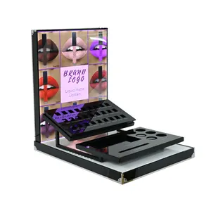 APEX Counter top Led 27 Slots Benutzer definierte Lippenstift-Anzeige für Store