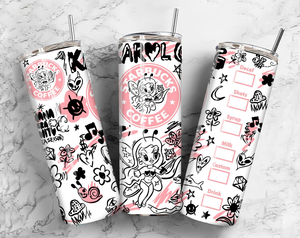 Vaso Karol G Bichota Season, sublimación personalizada, vaso de 20oz con tapa y pajita - Product Image 2