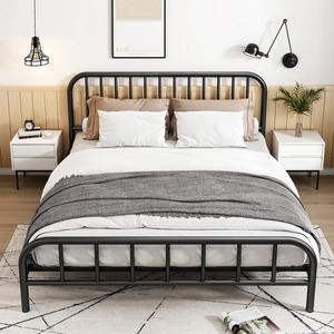 Modern Metal <b>Single</b> <b>Bed</b> Designs Iron Metal <b>Bed</b> Frame Size with Headboard - Product Image 5