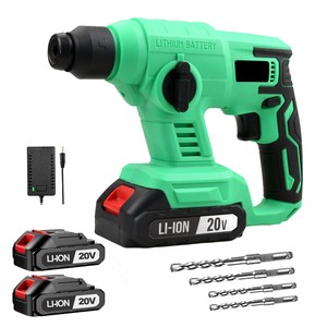 สว่านโรตารี่ไร้สาย 20V พร้อมฟังก์ชั่นกระแทก สำหรับงาน DIY เครื่องมือใช้แบตเตอรี่ จัดส่งจากคลังสินค้าในสหรัฐอเมริกา CH-MINI-2 MI - Product Image 1
