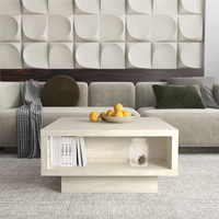 Table basse de salon en bois minimaliste moderne avec rangement multifonctionnel