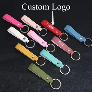 Porte-clés personnalisé double face avec logo, mignon, portable, décoratif, cordon, chaîne, anneau, couleurs <span class=keywords><strong>cuir</strong></span>, style rétro, cadeau - Product Image 2