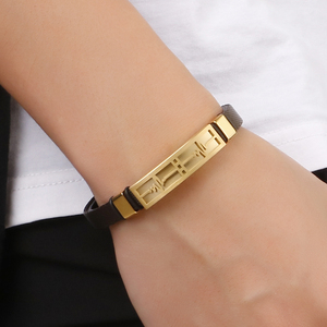 กำไลข้อมือหนังสแตนเลสสตีลรูปหัวใจ KALEN Fashion สำหรับทุกเพศ - Product Image 5