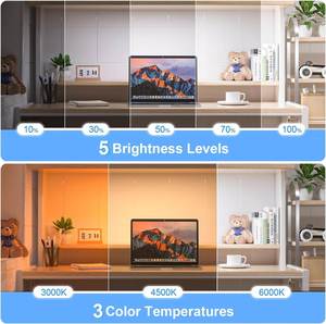 5W <b>LED</b> <b>Rechargeable</b> Touch <b>Light</b> Bar 2500mAh Battery 30cm Length Stick Magnetic Mount Kitchen Cabinet <b>Light</b> Dimmable - Product Image 3