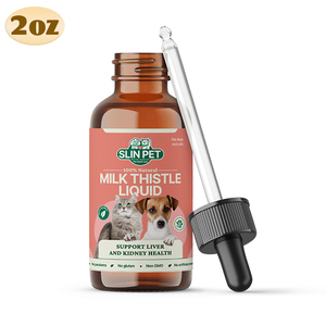 Cardo di latte per cani e gatti | Sostiene la salute del fegato e dei reni | Integratore liquido di cardo mariano - Product Image 1