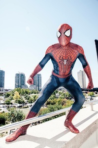 Nuevo y Asombroso Disfraz de <span class=keywords><strong>Spider</strong></span>-<span class=keywords><strong>Man</strong></span> 2 de una Pieza para Cosplay, Incluye Lentes TASM2 - Product Image 2
