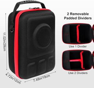 Étui rigide pour appareil photo reflex numérique/appareil photo sans miroir compatible avec <span class=keywords><strong>Sony</strong></span>, Nikon, Canon - avec 2 séparateurs, poche en filet pour chargeur/cartes/objets optiques - Product Image 4