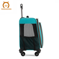 Valise chariot pour animal de compagnie, caisse de voyage, portable, pour les chats, la voiture, le chien, Shiba Inu cori, à air