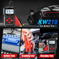 KONNWEI KW210 12V Probador de Baterías de Automóvil, Analizador Digital Multi-idioma, Herramienta de Prueba