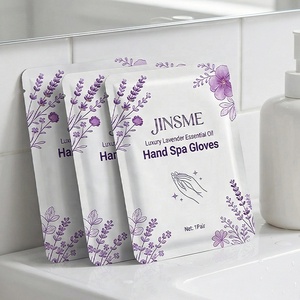 Gants de spa pour les mains à l'huile essentielle de lavande, fabriqués sur mesure, avec glycérine et tréhalose, pour soulager la sécheresse, masque pour les mains confortable - Product Image 4