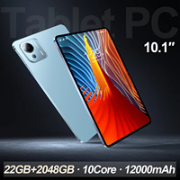 Tablette Android 15 en gros de 10,1 pouces avec Wi-Fi 5G, processeur Octa-Core, clavier, 6+256 Go de stockage extensible, tablette PC 4G