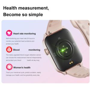 Nouvelle montre connectée <span class=keywords><strong>T1</strong></span> tendance pour unisexe, entraînement respiratoire, modes sportifs multiples, rappel de messages, moniteur de santé, Reloj Inteligente - Product Image 5