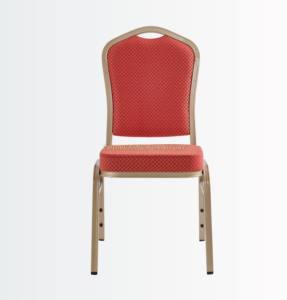 Vente en gros de chaises de mariage empilables en métal bon marché chaises de banquet d'occasion de haute qualité pour hôtel rouge pour événements - Product Image 1