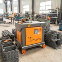 Cintreuse à étriers semi-automatique contrôlée par PLC, machine à fabriquer des étriers rapide et facile, 380V