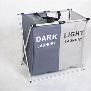Andeya Giỏ Đựng Đồ Giặt Bằng Vải Oxford Gấp Gọn Theo Yêu Cầu Khung Kim Loại <span class=keywords><strong>3</strong></span> Ngăn - Product Image 3