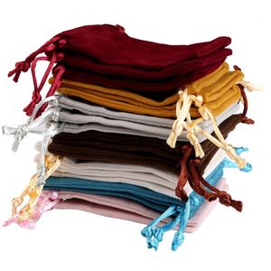 Pochette personnalisée recyclable avec votre logo, en velours de renne, écologique, de luxe, petite, mini, en calicot noir, avec cordon de serrage - Product Image 5