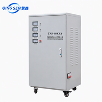Stabilisateur de tension triphasé 40 kVA AC 380 V en cuivre SVC 50/60 Hz avec affichage numérique pour centre de données