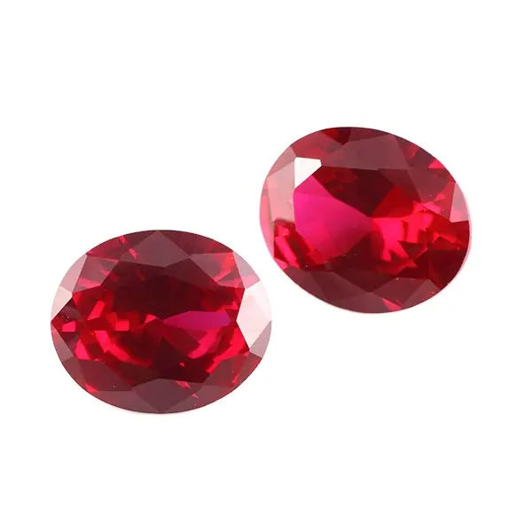 Oval cut edelsteen & ruby edelsteen materiaal gemaakt ruby losse steen op verkoop