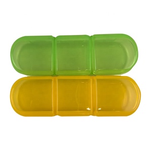 Wholesale Portable 3-Compartment <b>Large</b> Capacity Medicine Reminder <b>Box</b> Carry-On Pill Storage Case with Sub-<b>Packing</b> Feature - Product Image 4